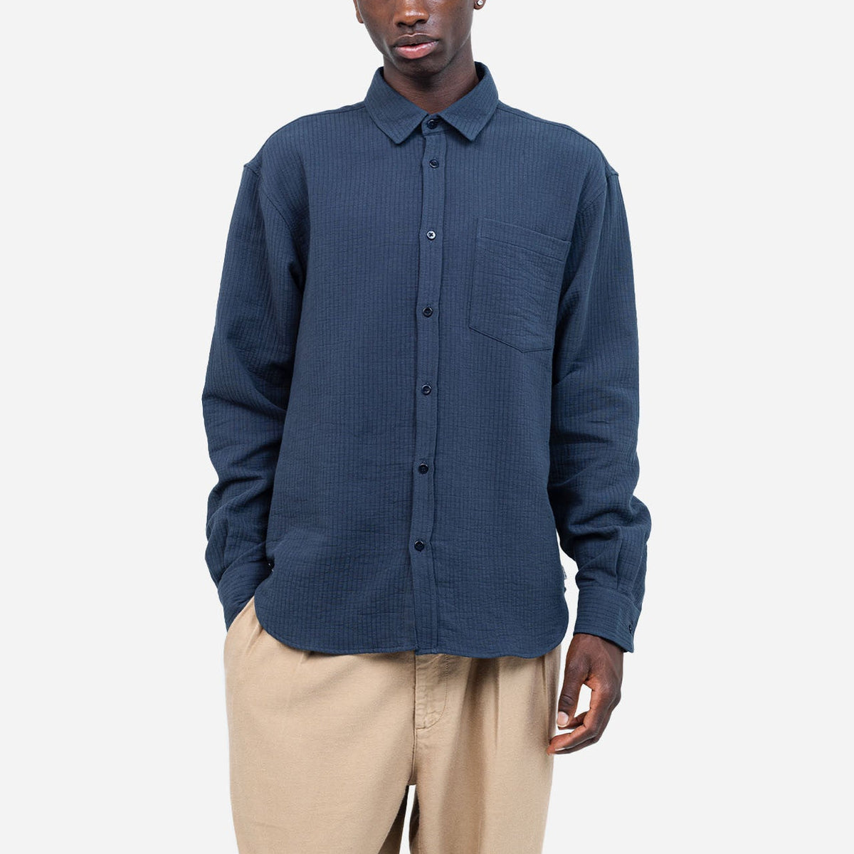 Nago Shirt in Bleu Nuit