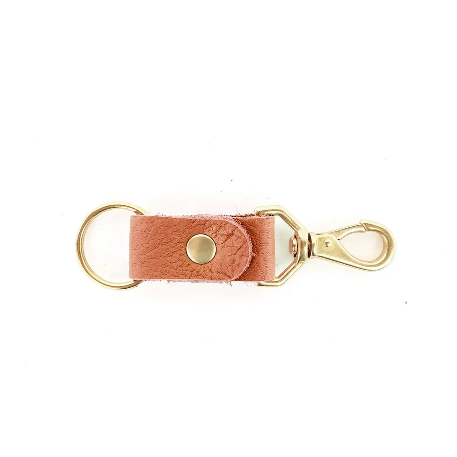 Keychain in Cognac Leather