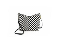 Mini Hobo in Checkered Cowhide