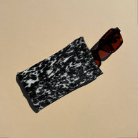 Sunglasses Case in Salt + Pepper Cowhide
