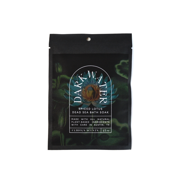 Dark Water Spiced Lotus Botanical Dead Sea Salt Bath Soak