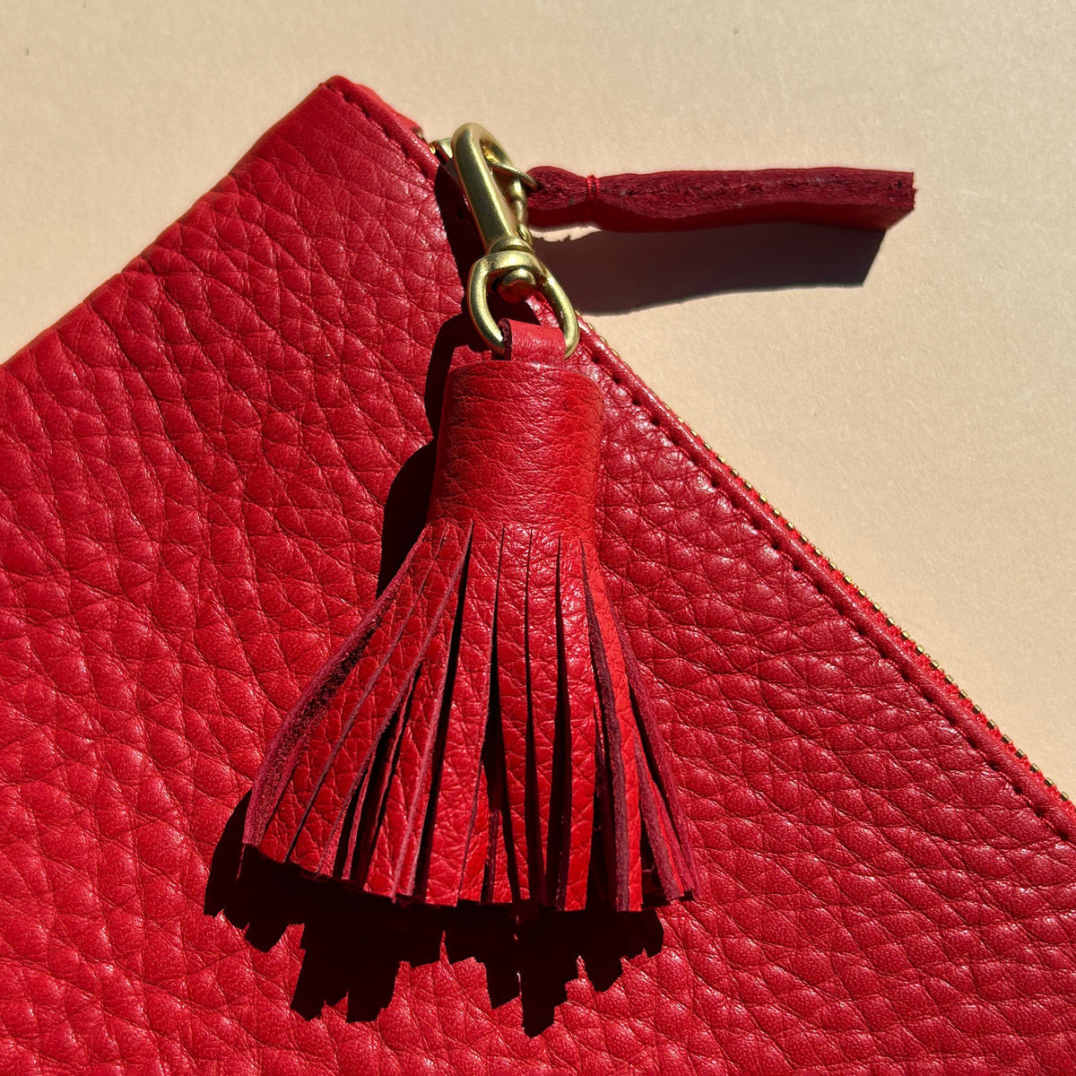 Tassel in Tomato Leather