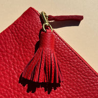 Tassel in Tomato Leather