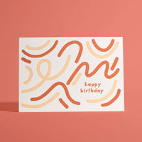 Happy Birthday Squiggle Card