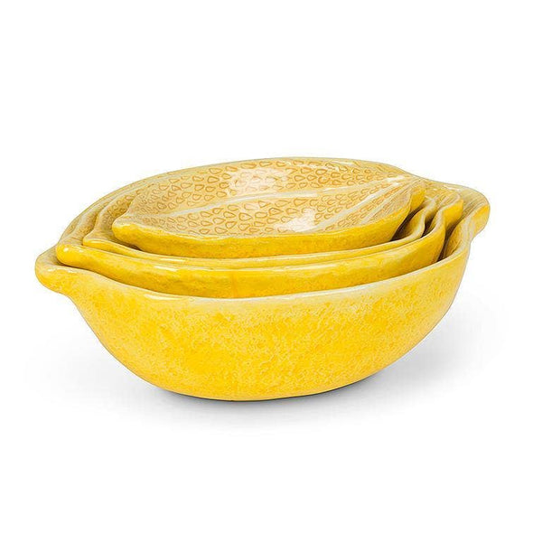 S/4 Lemon Nesting Bowls-4