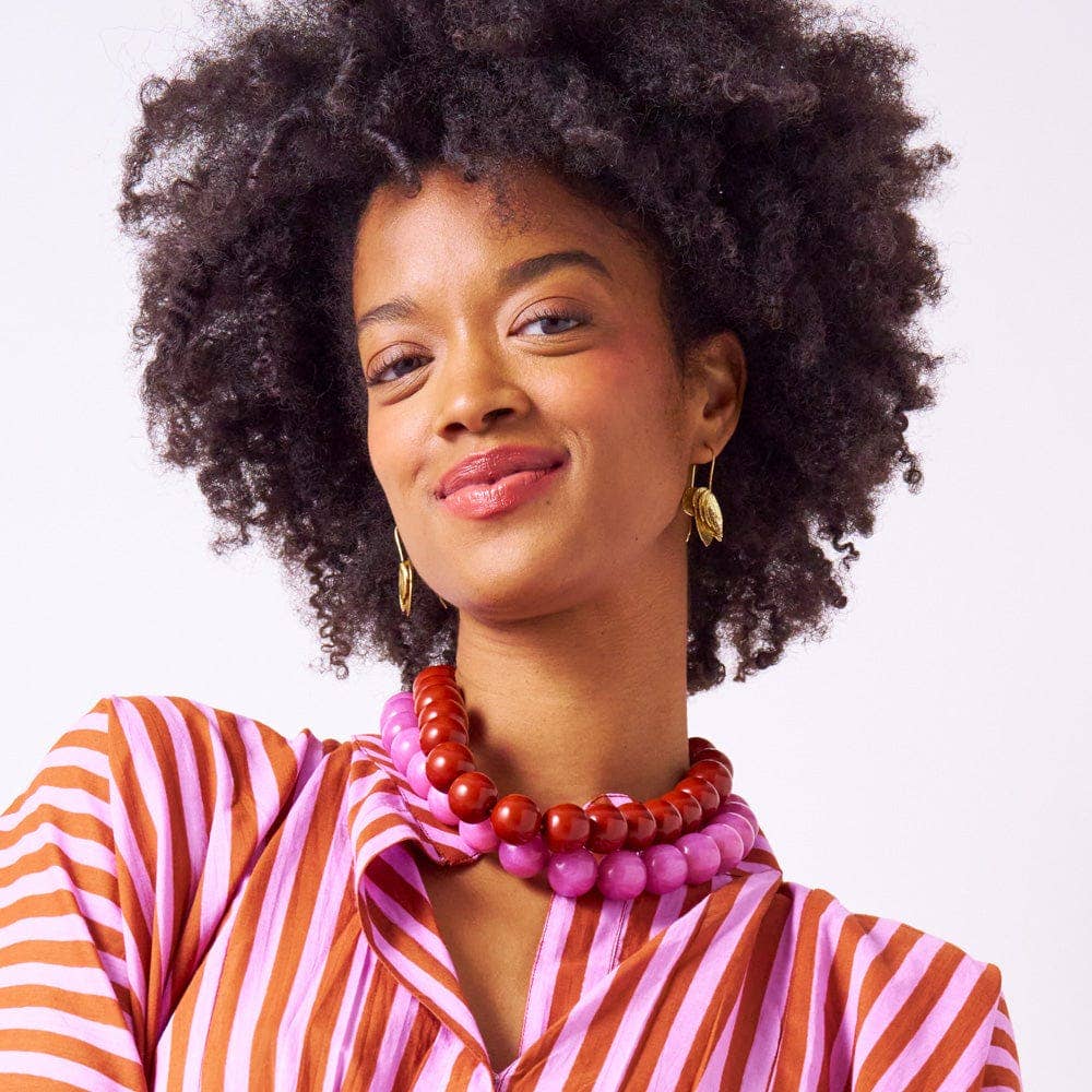 Iris Necklace in Purple