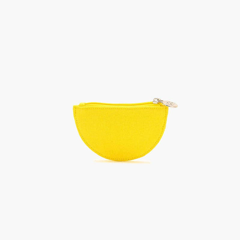 Citrus Beaded Pouch in Lemon