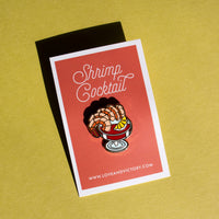 Shrimp Cocktail Enamel Pin