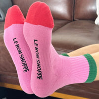 Color Block Girlfriend Sock