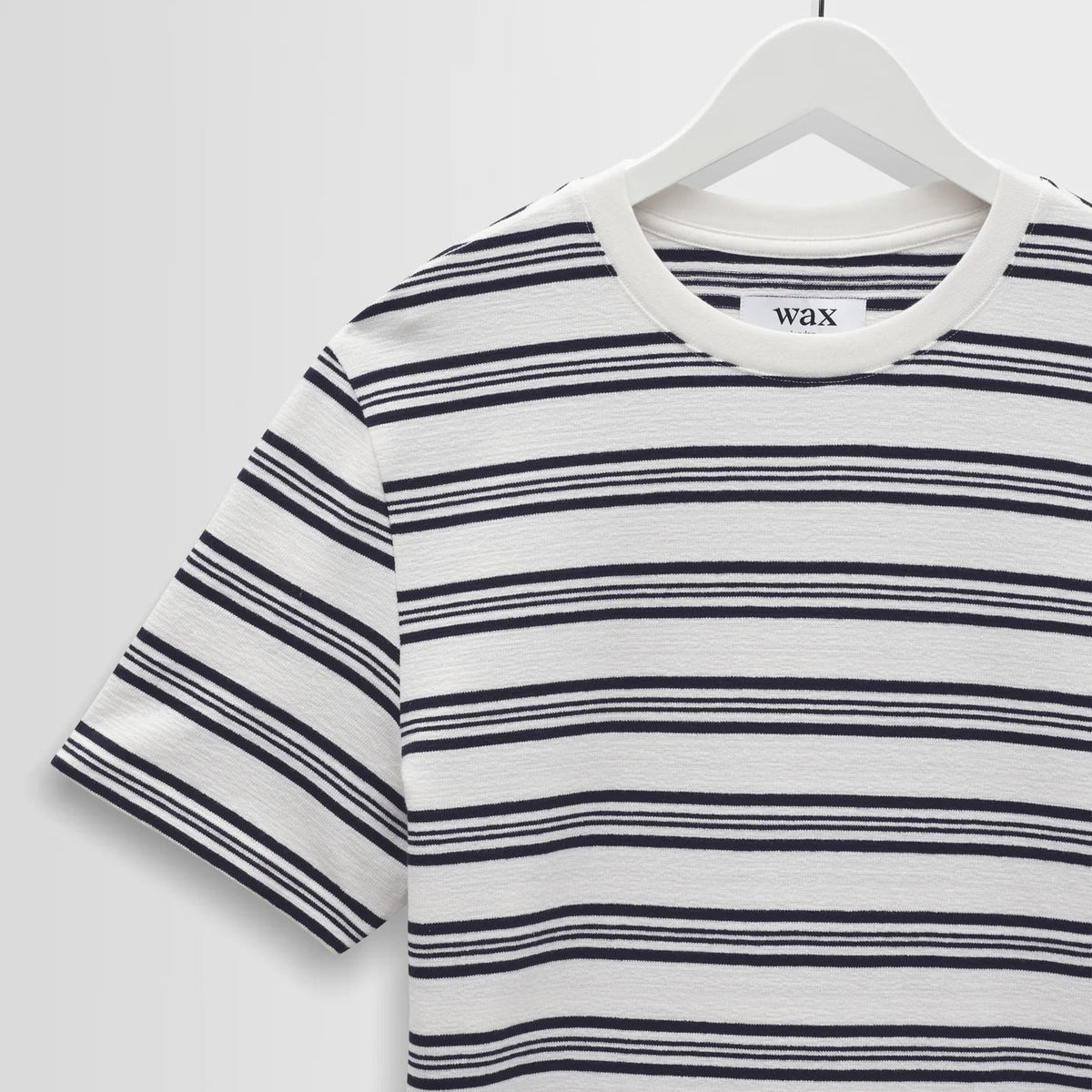 Dean Tee in Thin Textured Stripe