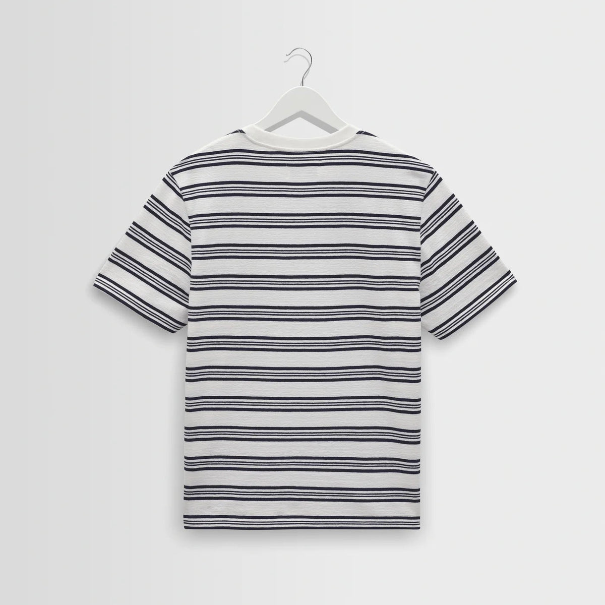 Dean Tee in Thin Textured Stripe