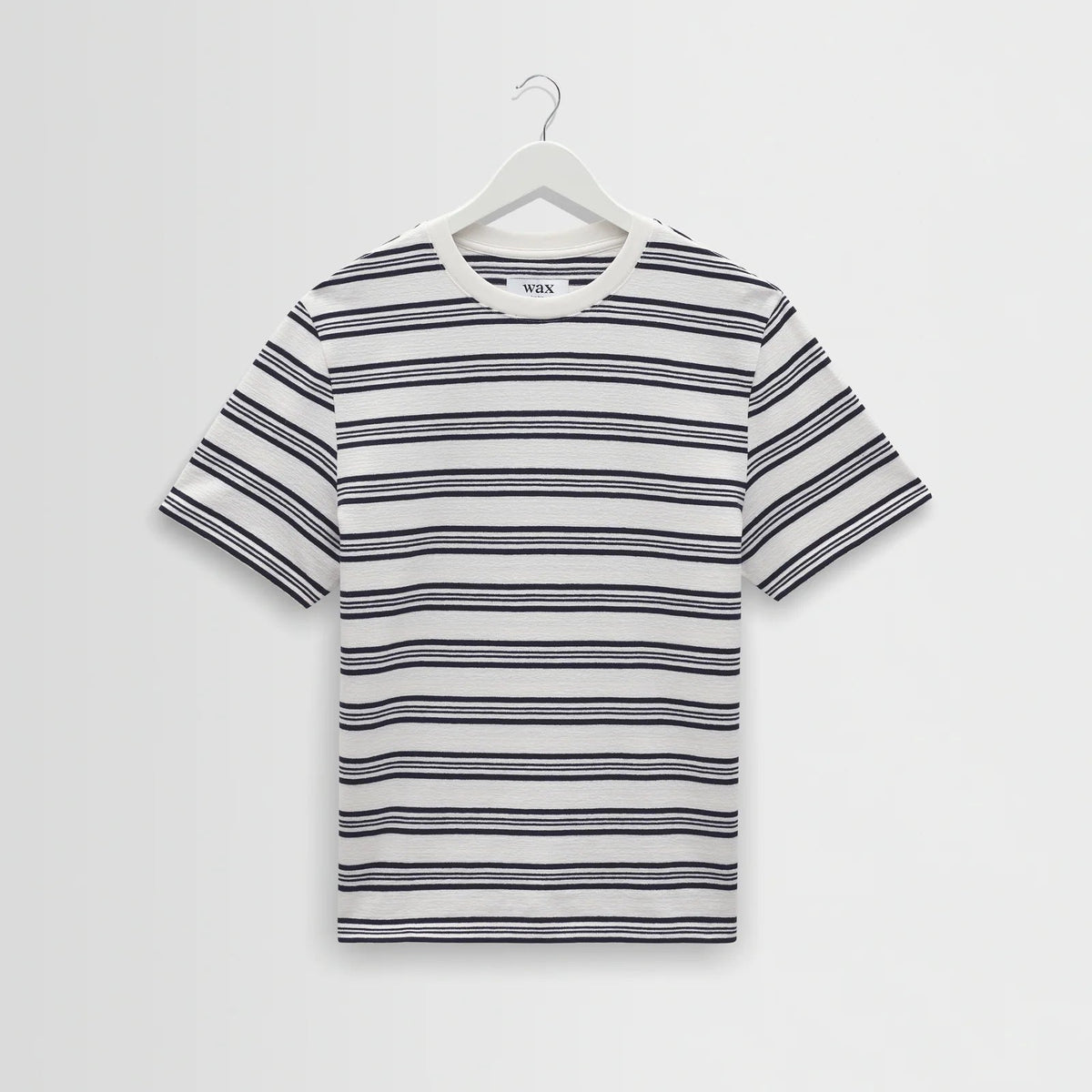 Dean Tee in Thin Textured Stripe