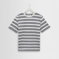 Dean Tee in Thin Textured Stripe