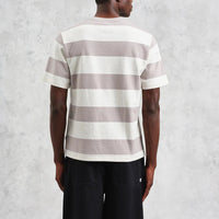 Dean Tee in Clay Block Stripe