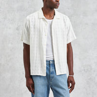 Open Weave Didcot Shirt in Ecru