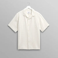 Open Weave Didcot Shirt in Ecru