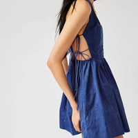 Dashi Mini Dress in Blueberry