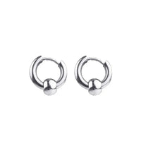 Drop Mini Hoops in Silver