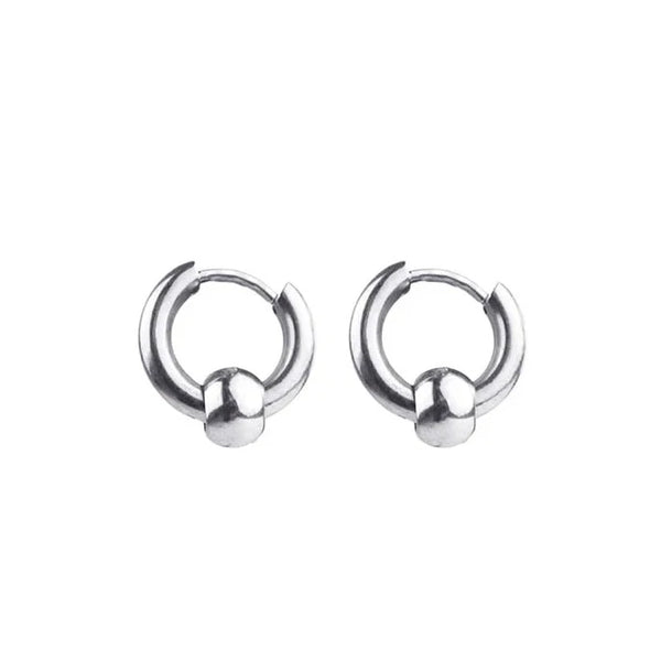 Drop Mini Hoops in Silver