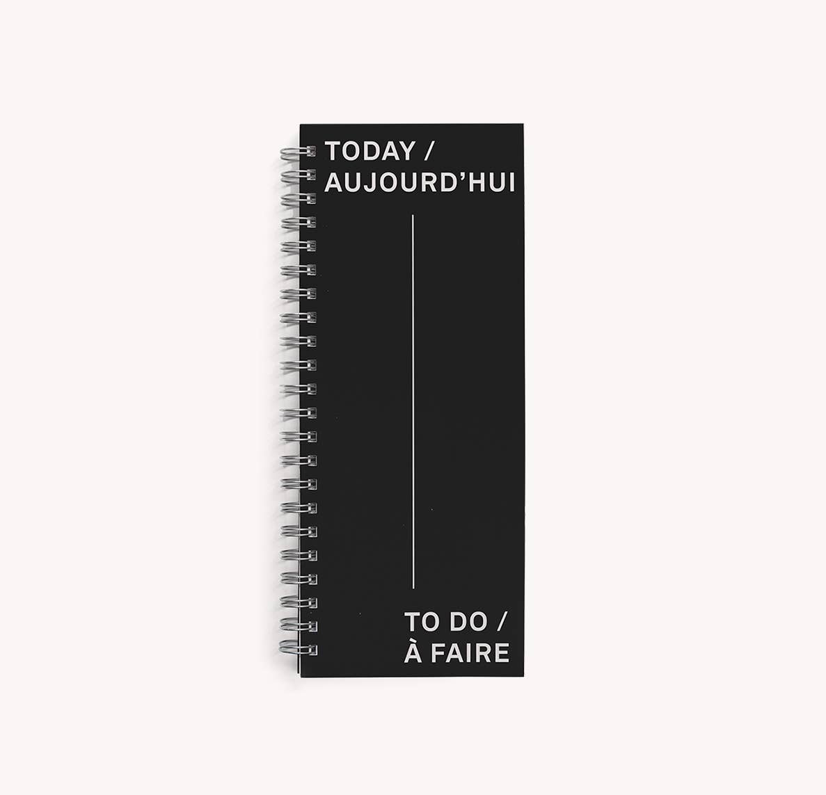 To Do Notebook in Black