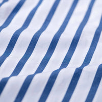 Cotton V-Neck Stripe Shirt