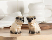 Pug Dog Salt & Pepper-3"H