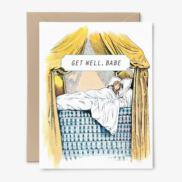 Get Well Babe Card