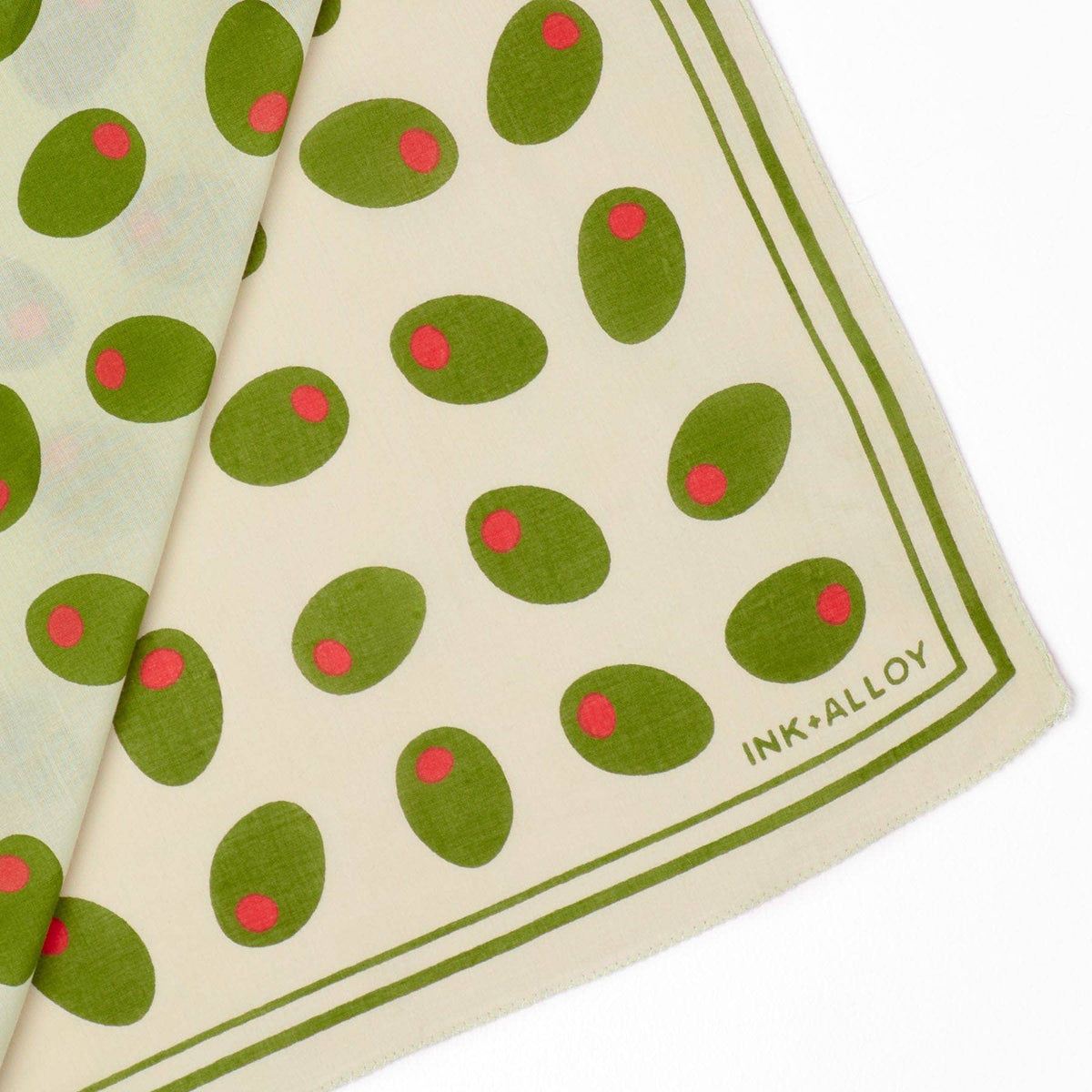 Olive Print Scarf