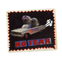 No Fear Glitter Sticker