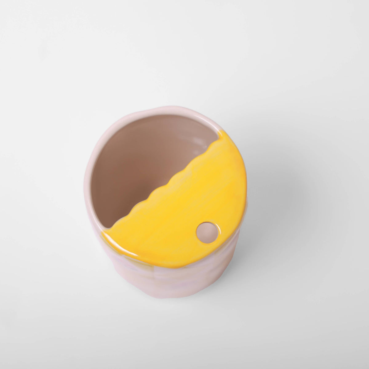 Ceramic Travel Tumbler in Red Flower