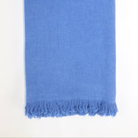 Stone Washed Turkish Towel in Medium Blue