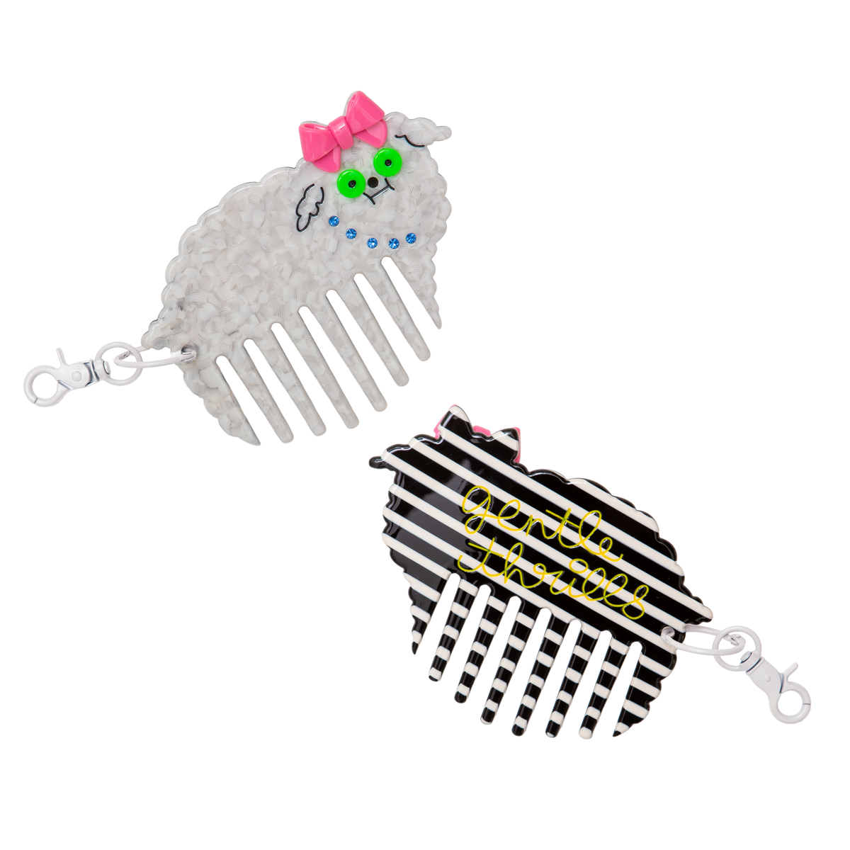 Poodle Comb Bag Charm