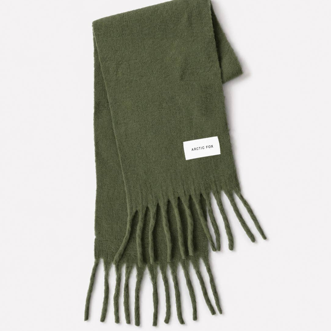 Light Cloud Scarf in Chive