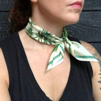 Botanical Cannabis Silk Scarf