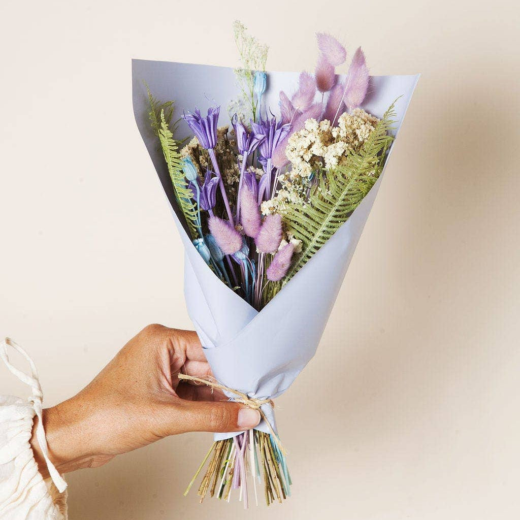 Purple Dried Flower Mini Bouquet