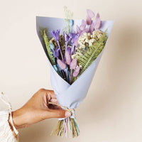 Purple Dried Flower Mini Bouquet