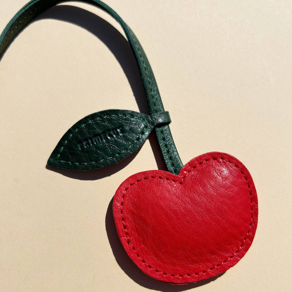 Bag Charm in Cherry