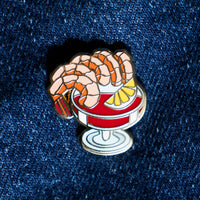 Shrimp Cocktail Enamel Pin