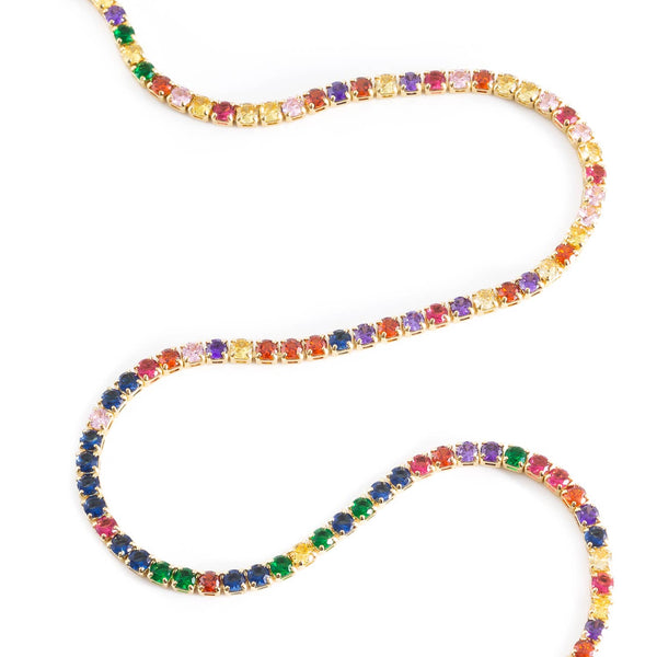 Multicolor Tennis Necklace