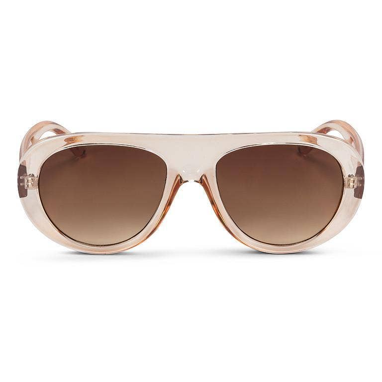 Wide Aviator Frame Sunglasses