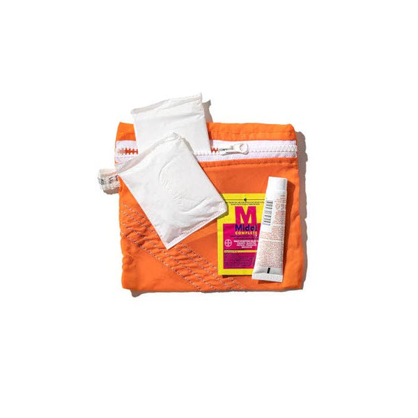 Vintage Parachute Medium Pouch in Orange