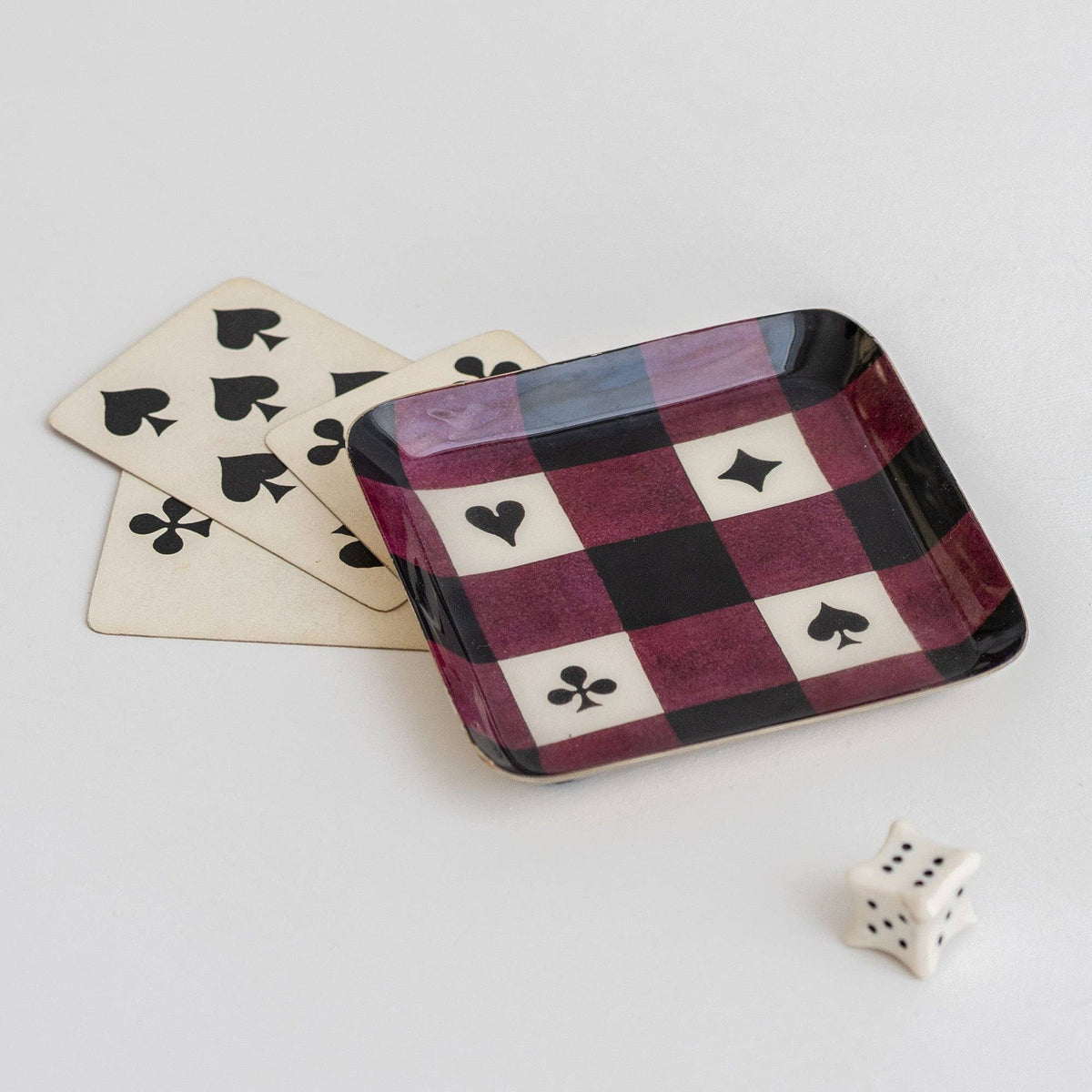 Small Square Enamel Tray - House of Suits