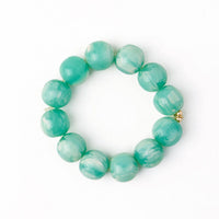 Cece  Bead Bracelet in Aqua