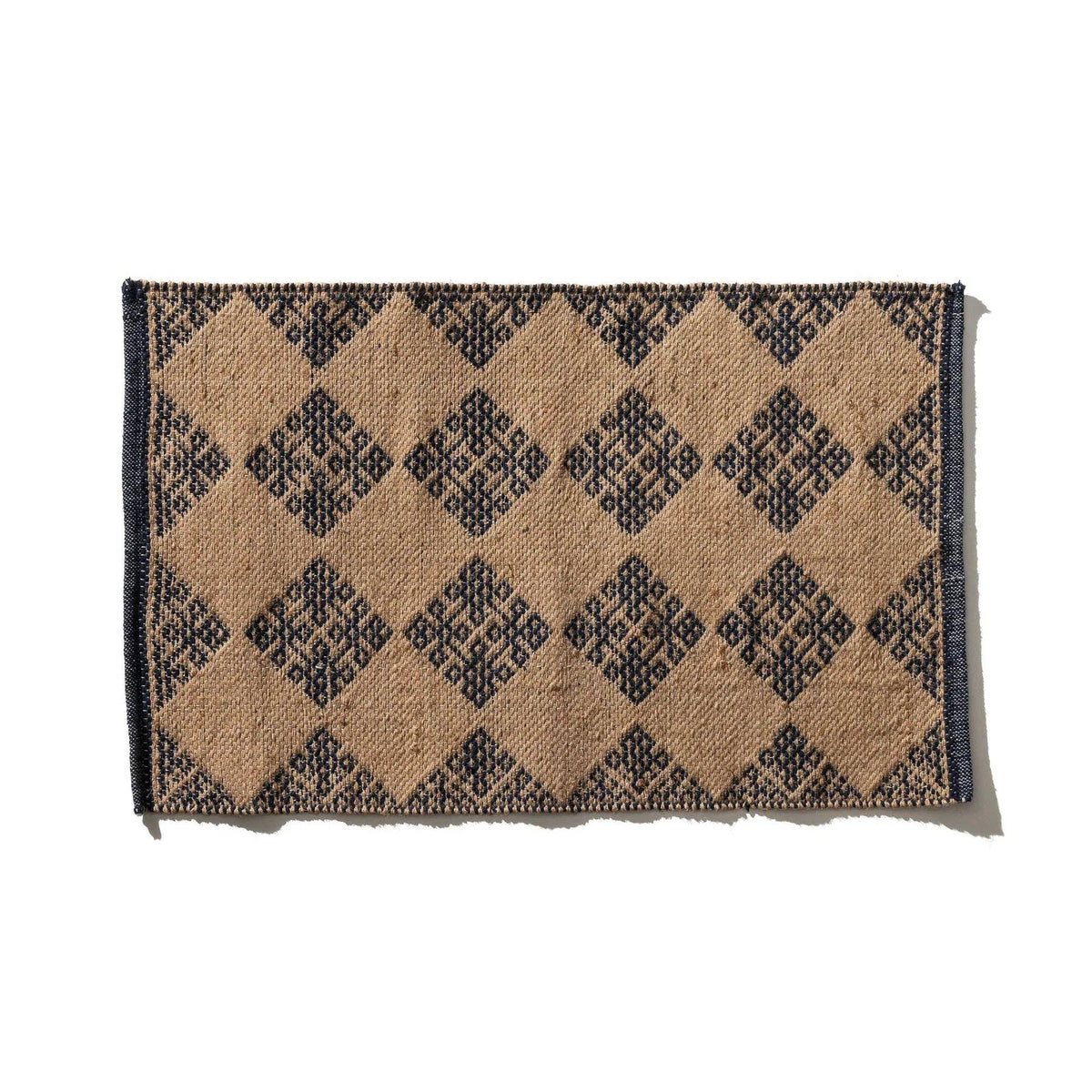 Tile Patterned Jute Mat