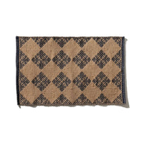 Tile Patterned Jute Mat