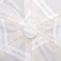 Ballpark Linen Stripe Cap in White