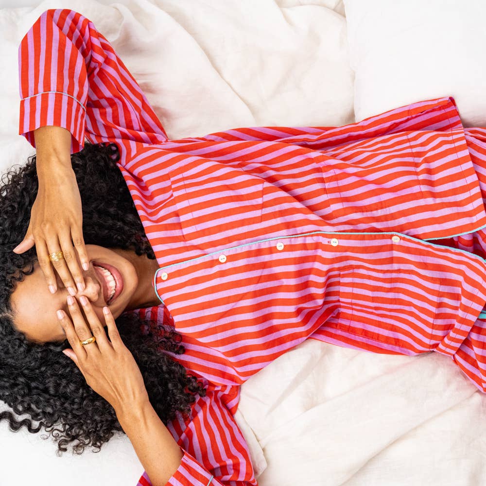 Bonnie Pajama Set in Lavender & Poppy