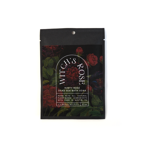 Witch's Rose Minty Rose Botanical Dead Sea Salt Bath Soak