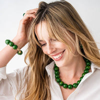Iris Necklace in Green