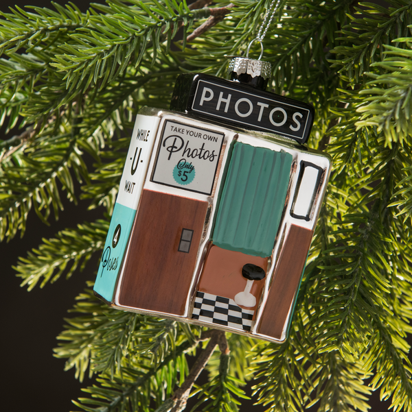 Photo Booth Holiday Ornament